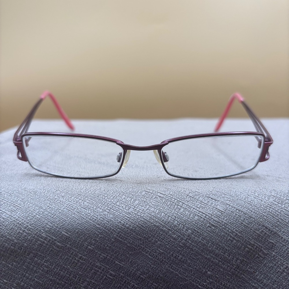 Eschenbach Humphrey's Eyeglass Frames Women 48-16 Burgundy Pink LibrarianCore